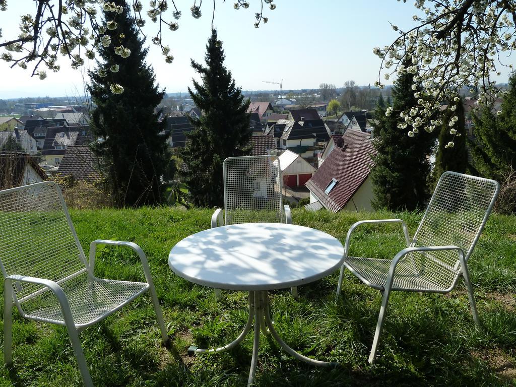 Helle 70 Qm Ferienwohnung Mit Herrlichem Blick Teningen Bagian luar foto